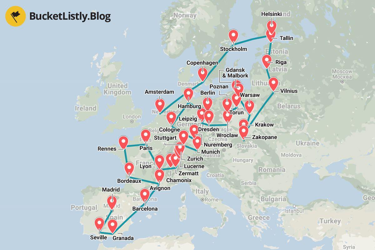 Europe travel itinerary blog – your essential guide