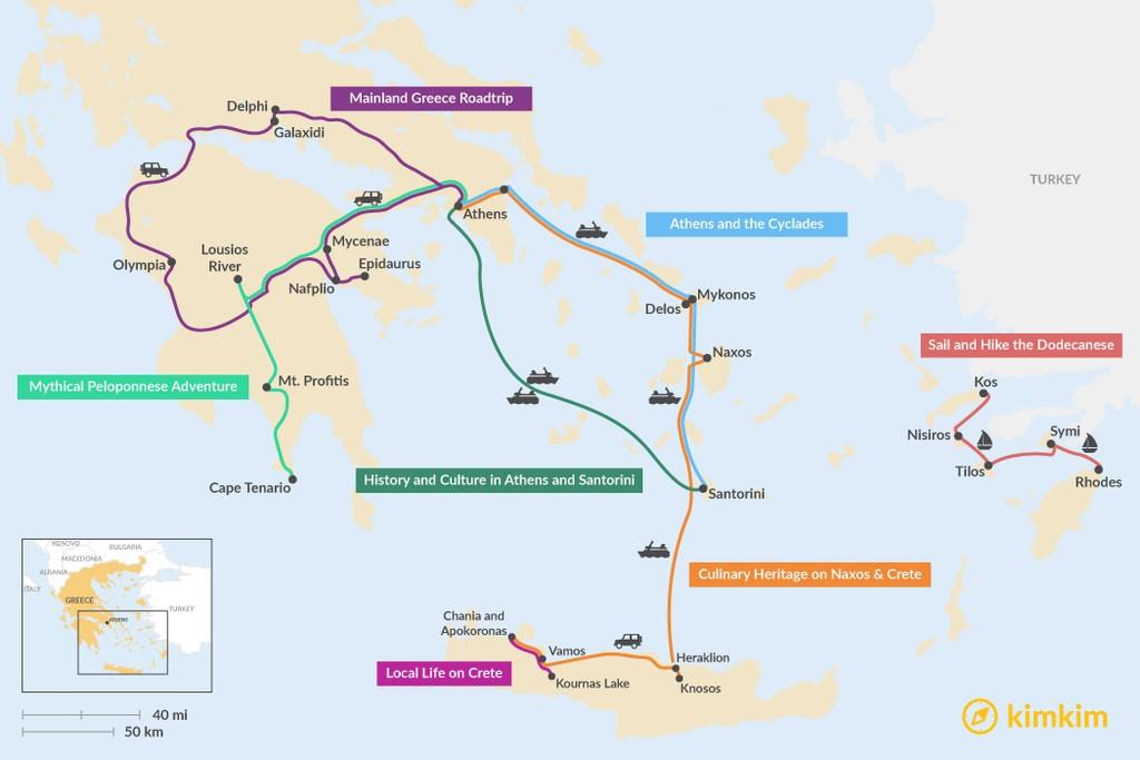 A good itinerary for travelling Greece – your perfect guide