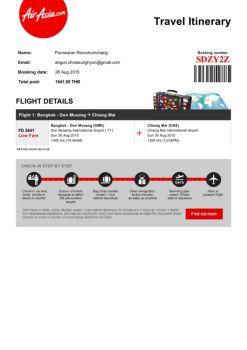 Understanding your AirAsia travel itinerary PDF – Helpful guide