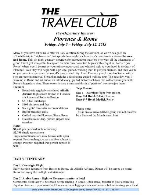 Preparing Your Alitalia Travel Itinerary for Maximum Convenience