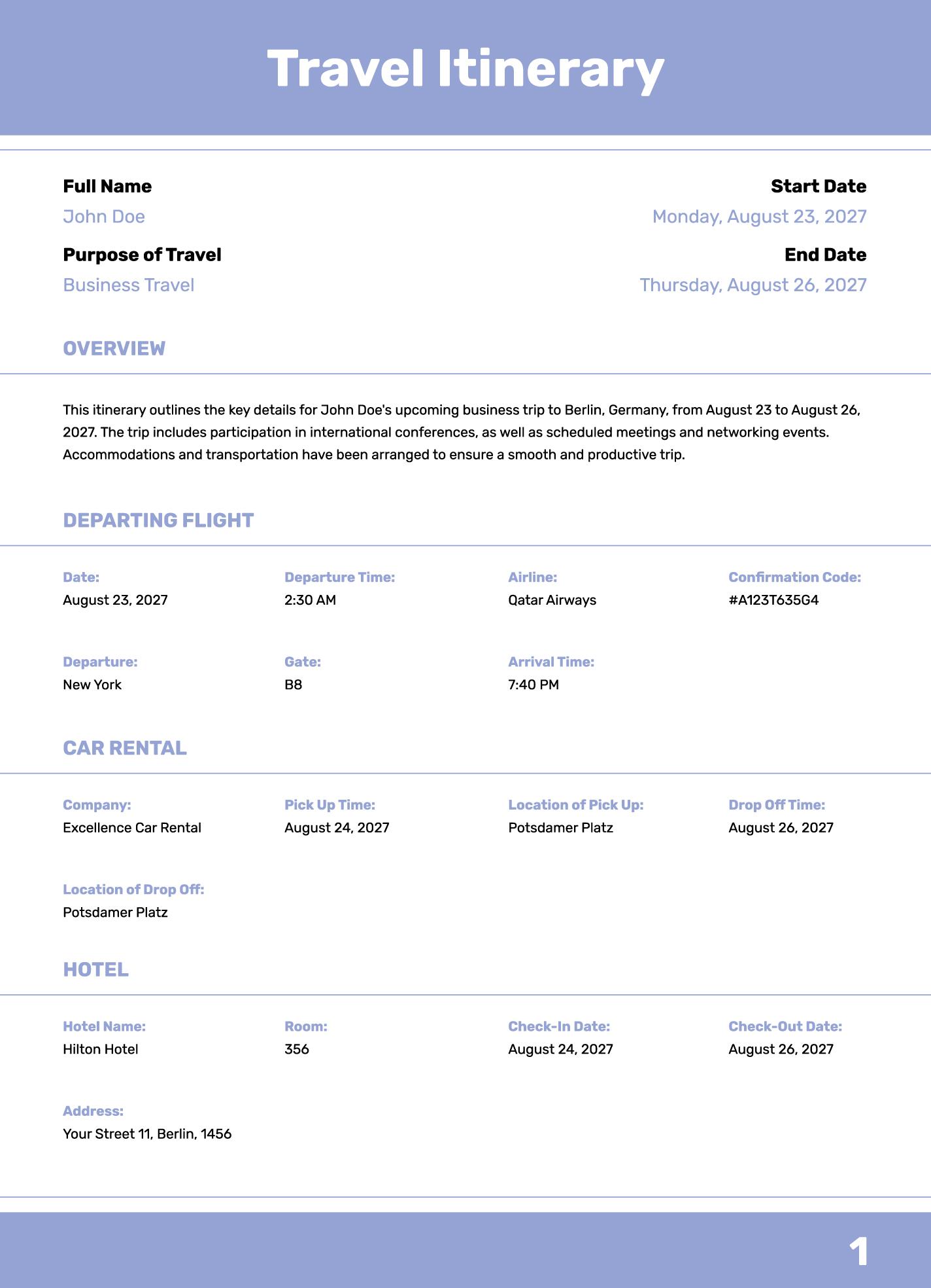 Tips for Customizing Your Itinerary to Maximize Productivity and Comfort